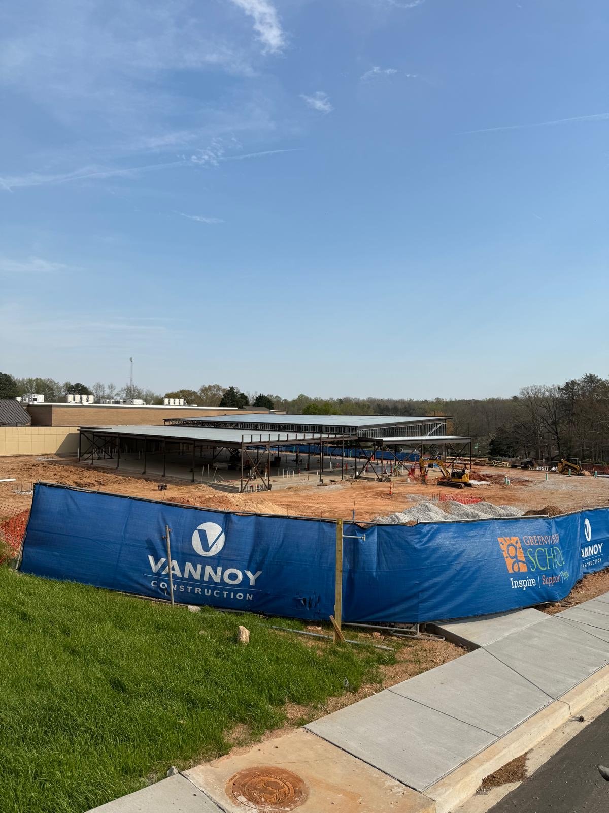 MT Anderson Support Center — steel frame and metal deck, Vannoy Construction